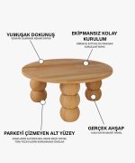 Alva Orta Sehpa | 80cm - Görsel 5