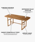 Nova Yemek Masası | 190cm - Görsel 5