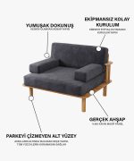 Mera Tekli Koltuk | 105cm - Görsel 4