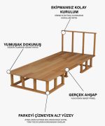 Vega Tek Kişilik Karyola | 200cm - Görsel 5