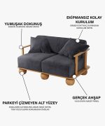 Lumos İkili Koltuk | 140cm - Görsel 5