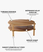 Alma Orta Sehpa | 96cm - Görsel 5