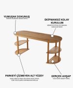 Alya Çalışma Masası | 180cm - Görsel 6
