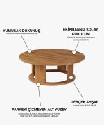 Mira Orta Sehpa | 98cm - Görsel 5