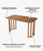 Lume Yemek Masası | 140cm - Görsel 5