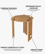 Orla Zigon Sehpa | 44cm - Görsel 5