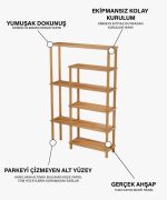 Levi Kitaplık | 110cm - Görsel 5