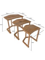 Firuze Zigon Sehpa | 54cm - Görsel 5