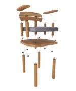 Gelincik Sandalye Model 1 | 58cm - Görsel 2