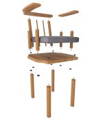 Gelincik Sandalye Model 3 | 58cm - Görsel 2