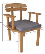 Gelincik Sandalye Model 1 | 58cm - Görsel 3