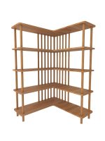 Karanfil Köşe Kitaplık | 139cm - Görsel 2