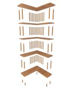 Karanfil Köşe Kitaplık | 139cm - Görsel 3