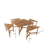 Karezen Orta Sehpa Takımı | 85cm - Görsel 6