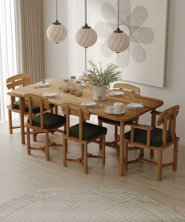 Koza Yemek Masası Takımı | 195cm