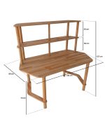 Lale Çalışma Masası | 130cm - Görsel 5