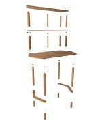 Lale Çalışma Masası | 130cm - Görsel 4