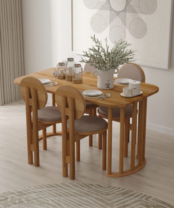 Lume Yemek Masası Takımı | 140cm