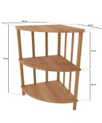 Manolya Köşe Kitaplık | 44cm - Görsel 4