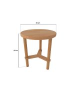 Çark Yan Sehpa | 35cm - Görsel 4