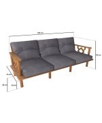 Yekzade Üçlü Koltuk | 195cm - Görsel 4