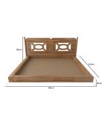 Yengeç Çift Kişilik Karyola | 185cm - Görsel 4