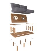 Yengeç İkili Koltuk | 135cm - Görsel 3