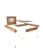 Yengeç Tek Kişilik Karyola | 210cm - Görsel 3