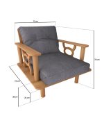 Yengeç Tekli Koltuk | 72cm - Görsel 4