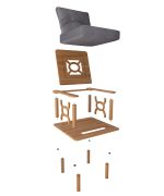 Yengeç Tekli Koltuk | 72cm - Görsel 3