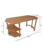 Zambak Çalışma Masası | 145cm - Görsel 6